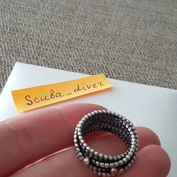 PANDORA Entangled Beauty Two Tone 925 Silver 14K Gold Ring with Diamonds Retired - Picture 12 of 16